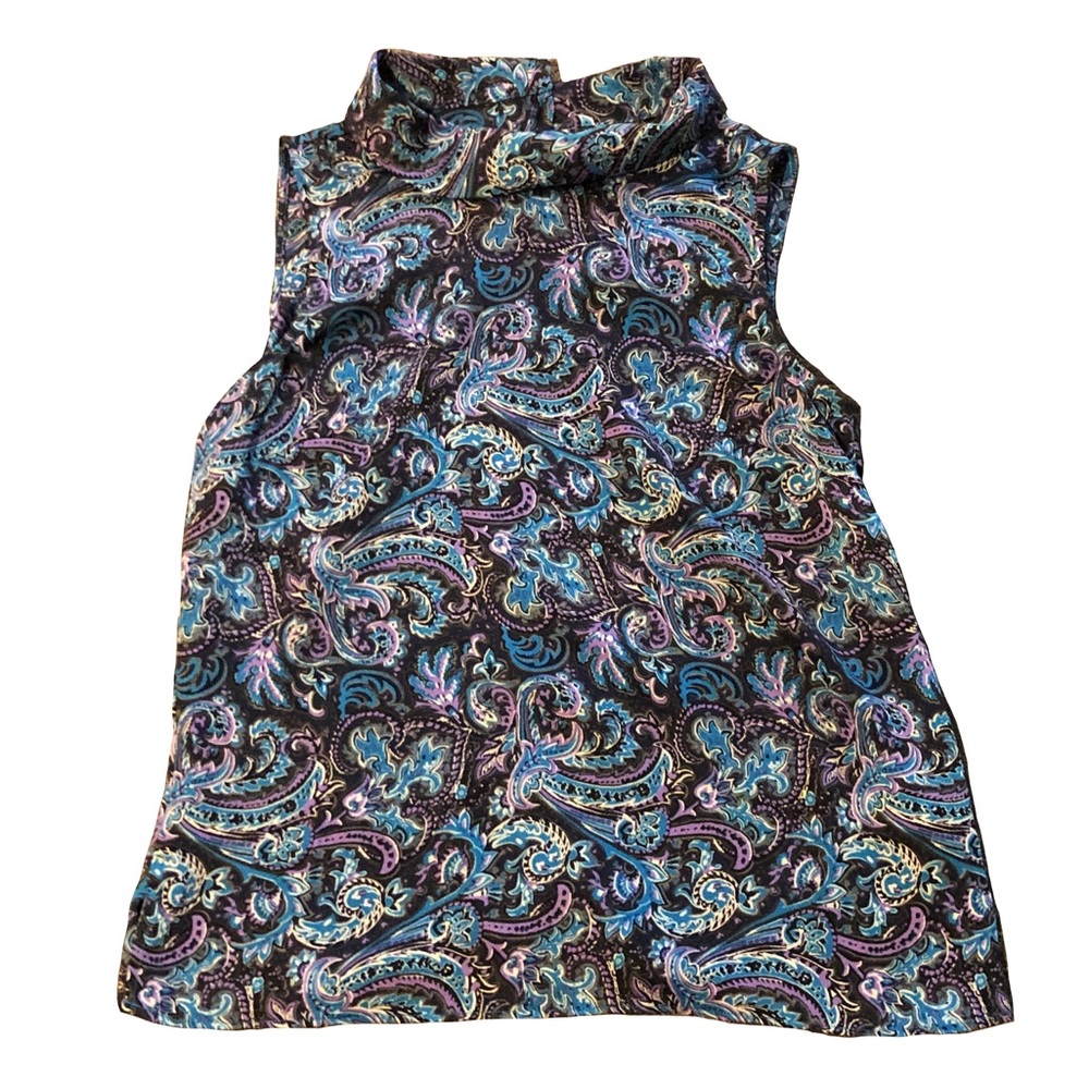 Talbots - Paisley Collared Tank Top